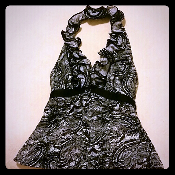 Dressy halter blouse