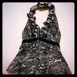 Dressy halter blouse