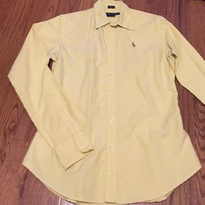 Yellow Polo Button Up