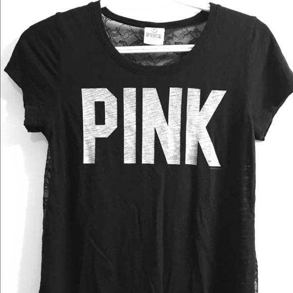 Lace back Pink tee
