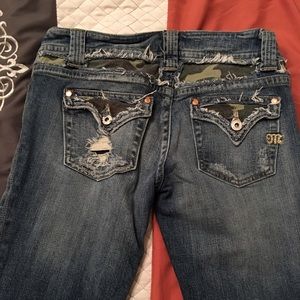 Miss Me jeans with camo accents size 29