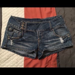 Blue Asphalt jean shorts juniors size 13
