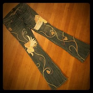 Embroidered jeans