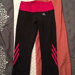 Adidas workout compression capris size small
