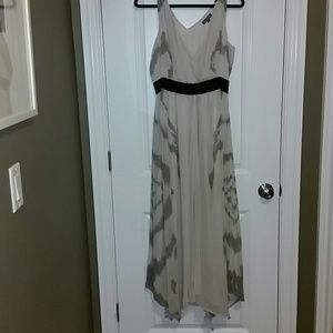 Express - maxi dress beige/taupe/black- sz L