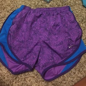 Purple and Blue Nike Running Shorts