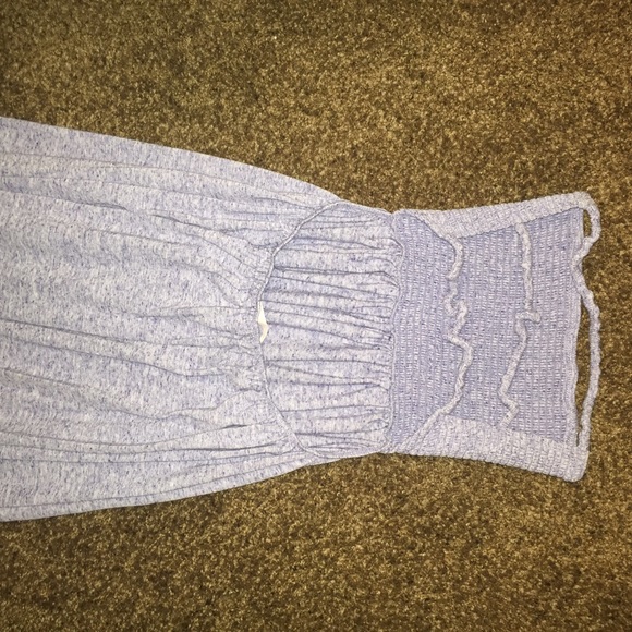 Backless Victoria's Secret heathered blue dress S