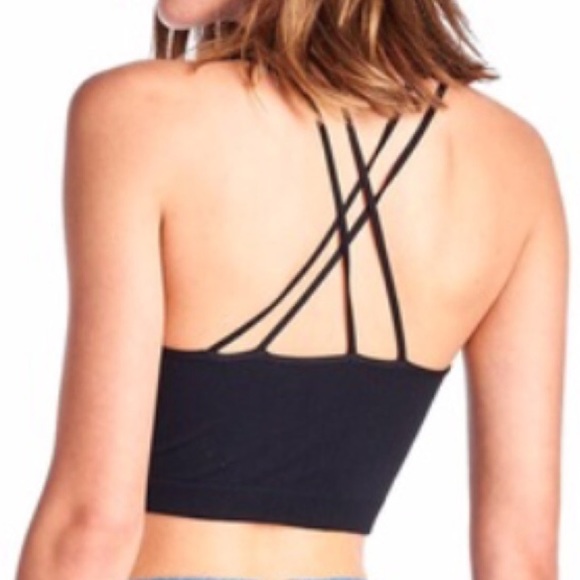 Caged Crop Top Black - Picture 3 of 3