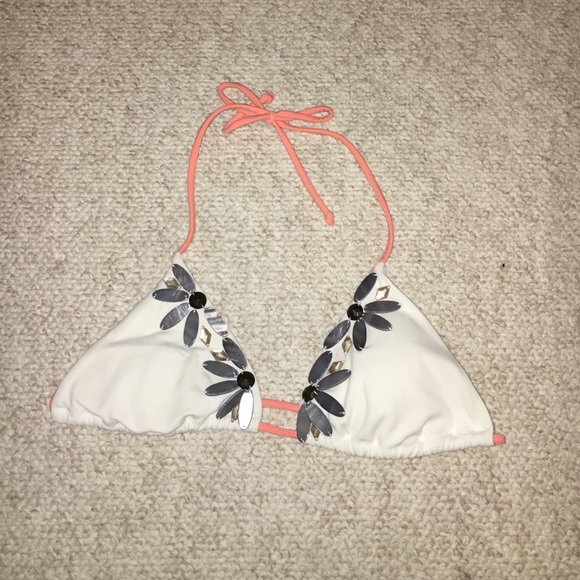 Floral swim top