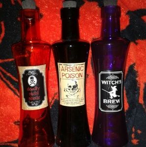 Halloween decor. Deadly night shade. Witches brew.