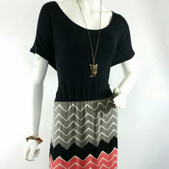 NWT Design History XL Chevron Maxi Dress