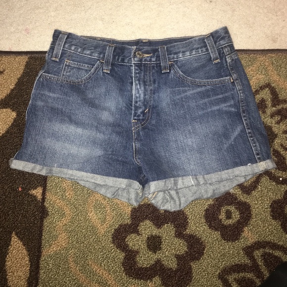 High waisted Levi Strauss shorts