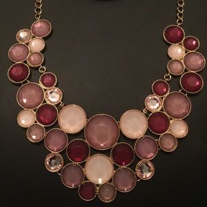 INC Gold-Tone Stone Bib Necklace