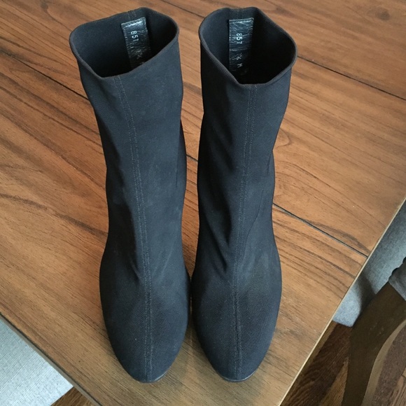 Stuart Weitzman Stretch Mesh Fabric Bootie - image 1