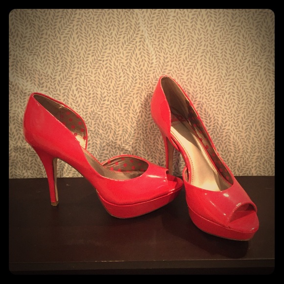 Coral heels!