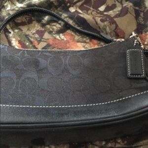 Small black authentic coach purse