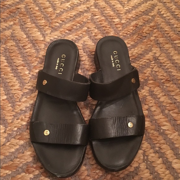 Black Gucci Sandals