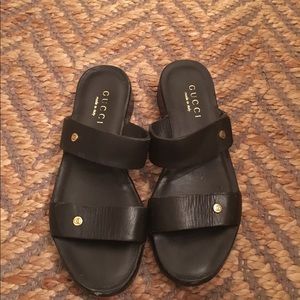 Black Gucci Sandals