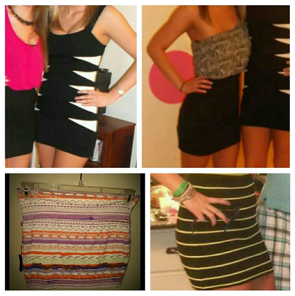 Bundle of 2 Party Dresses and 2 Mini skirts - Picture 1 of 1