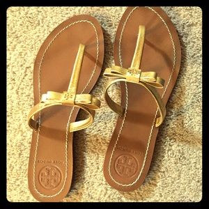 Gold Tory Burch Sandals