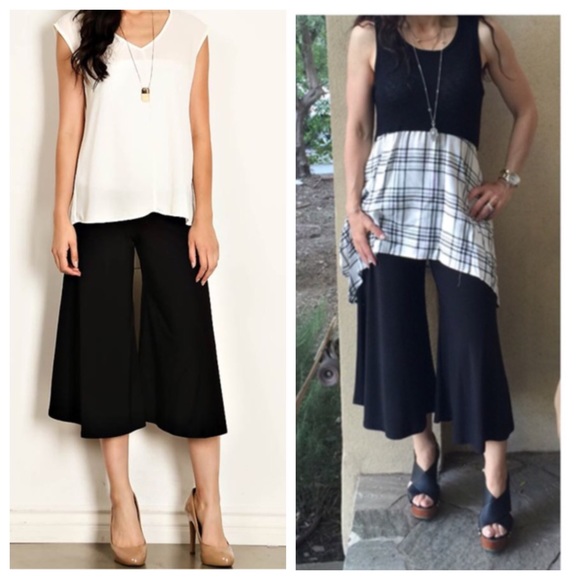 Pants - Wide leg chic gauchos