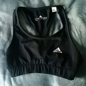 Black Adidas sports bra