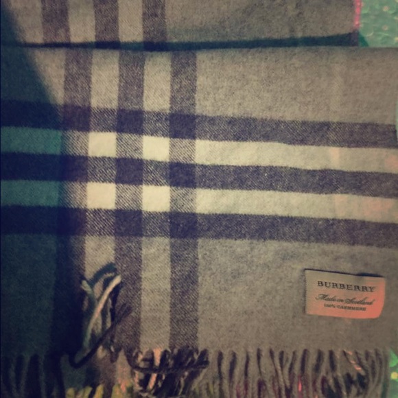 Heritage giant check fringed Burberry scarf