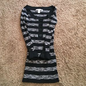Size medium top black and white striped