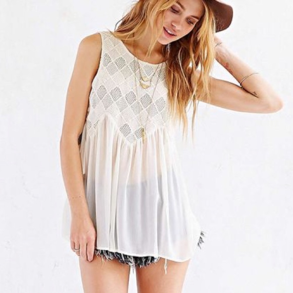 🔥SALE🔥 UO Woven Accent Tunic Top