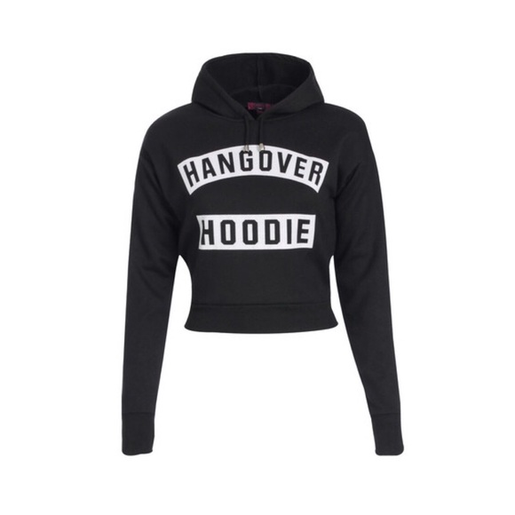 Cropped hangover hoodie