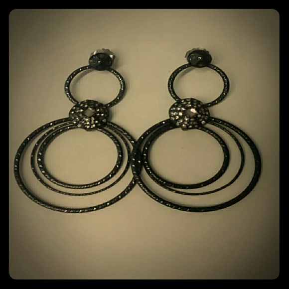 NWOT silver loop earrings