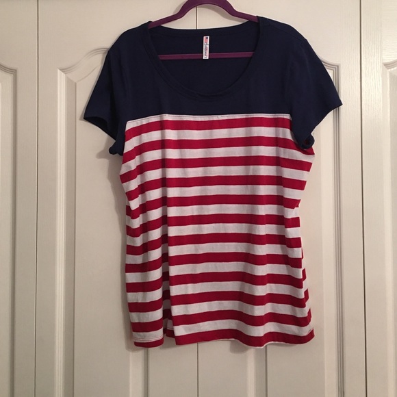 Red, White and Blue top