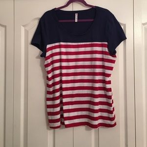 Red, White and Blue top