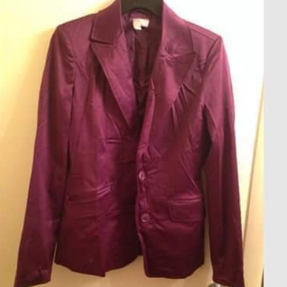Satin purple blazer🎀