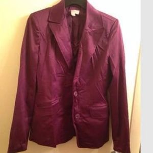 Satin purple blazer🎀