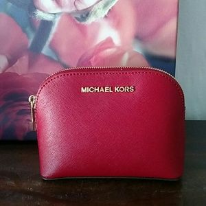 Michael Kors Red Makeup Bag