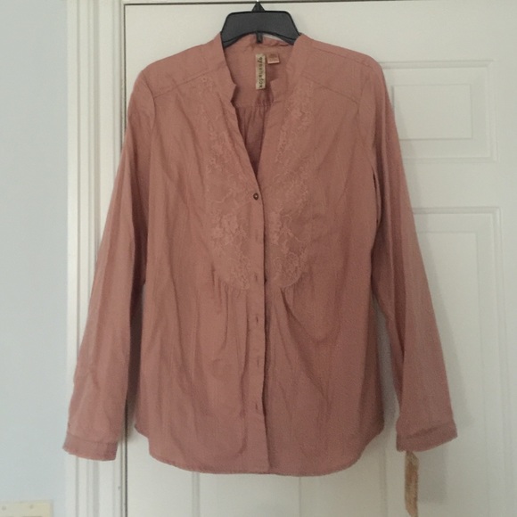 Mauve pink Eyeshadow top in XL