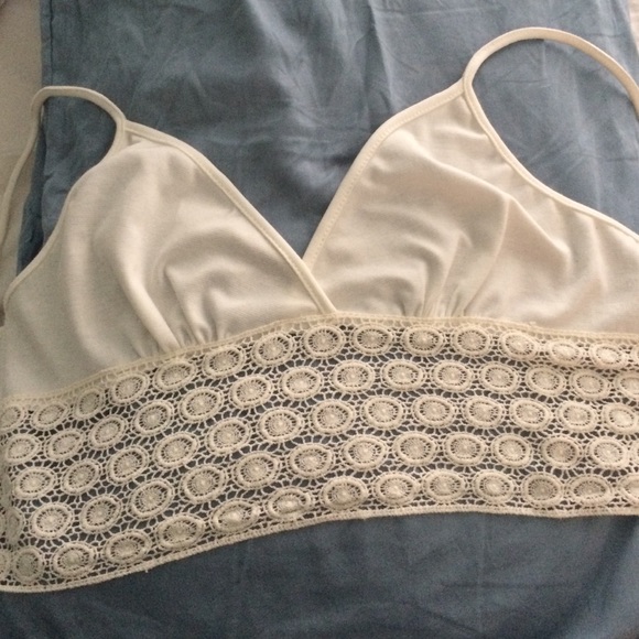 White Lacey bralette