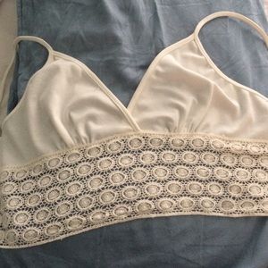White Lacey bralette