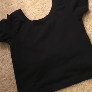 Crop Top with Bow Back Detailing