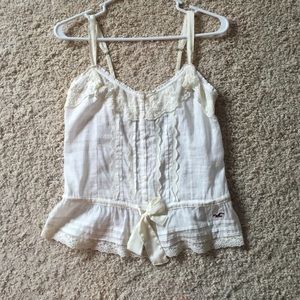 White delicate tank