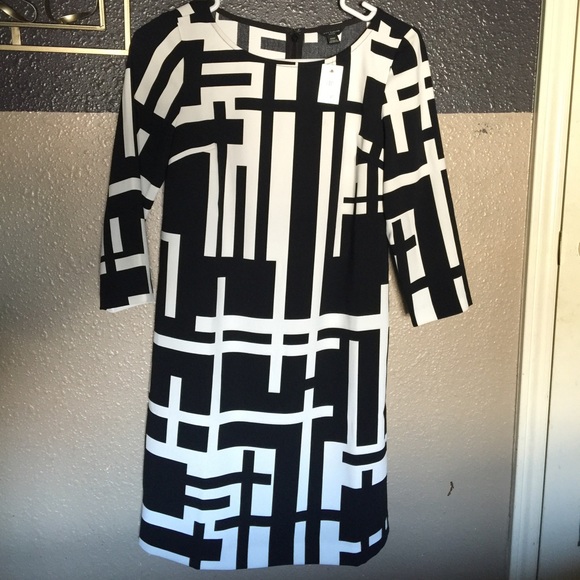 Black and white Ann Taylor Dress