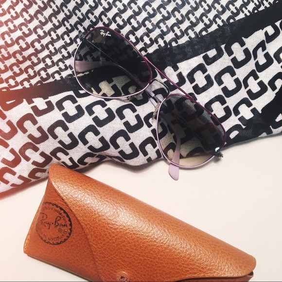 Violet Ray-Ban Aviator Sunglasses