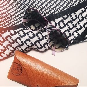 Violet Ray-Ban Aviator Sunglasses