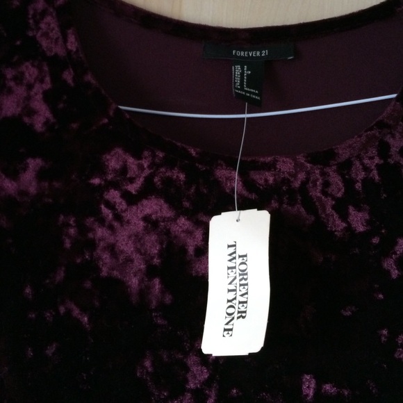 Forever 21 Velvet Skater Dress - Picture 3 of 3
