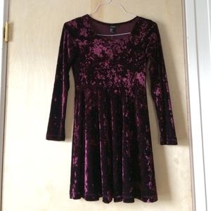 Forever 21 Velvet Skater Dress
