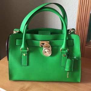 Michael Kors Selma Bag Saffiano Leather Emerald