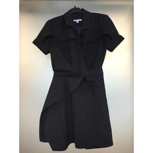 Carven Crepe Dress in Black