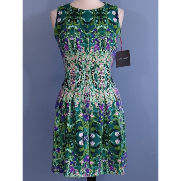 Cynthia Rowley Floral Print A-Line Skater Dress