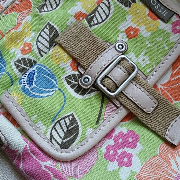 NWOT Fossil 1954 Retro Canvas Crossbody Bag - Picture 3 of 6